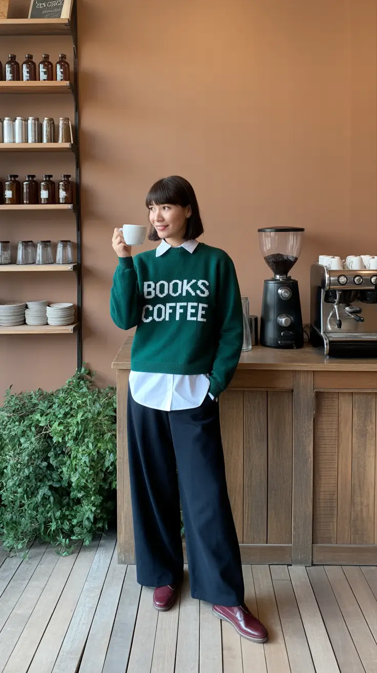 casual outfits for women Green Coffee Culture