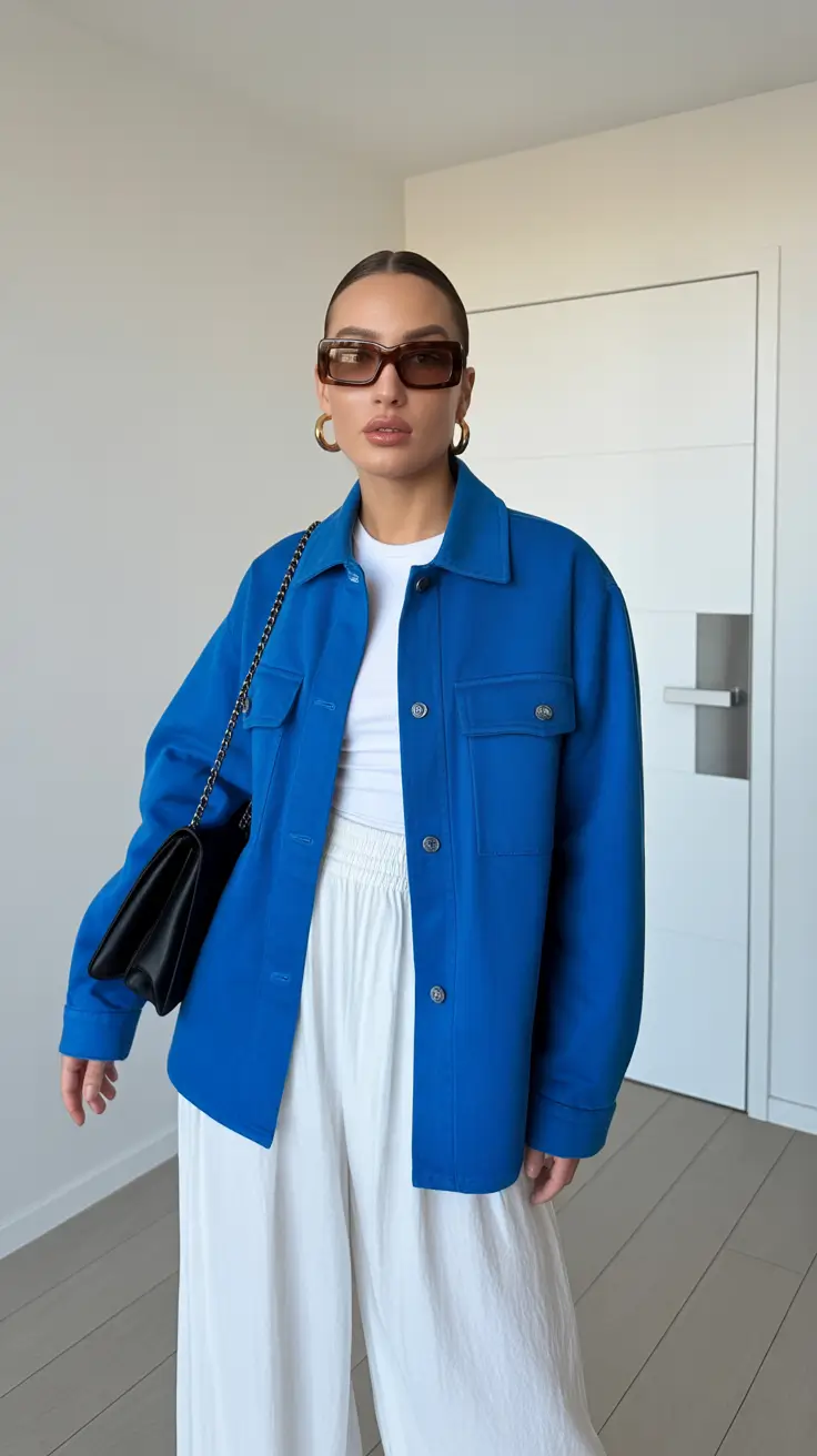 casual outfits for women Bold Blue Monochrome