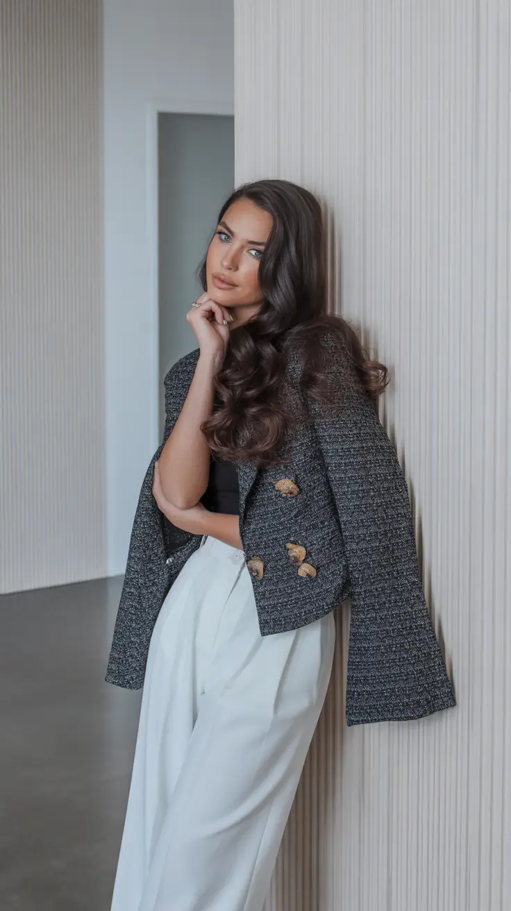 casual outfits for women Gray Tweed Revival