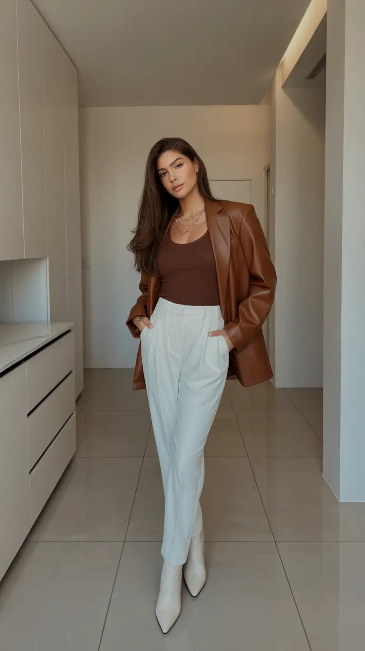 casual outfits for women Warm Brown Energy