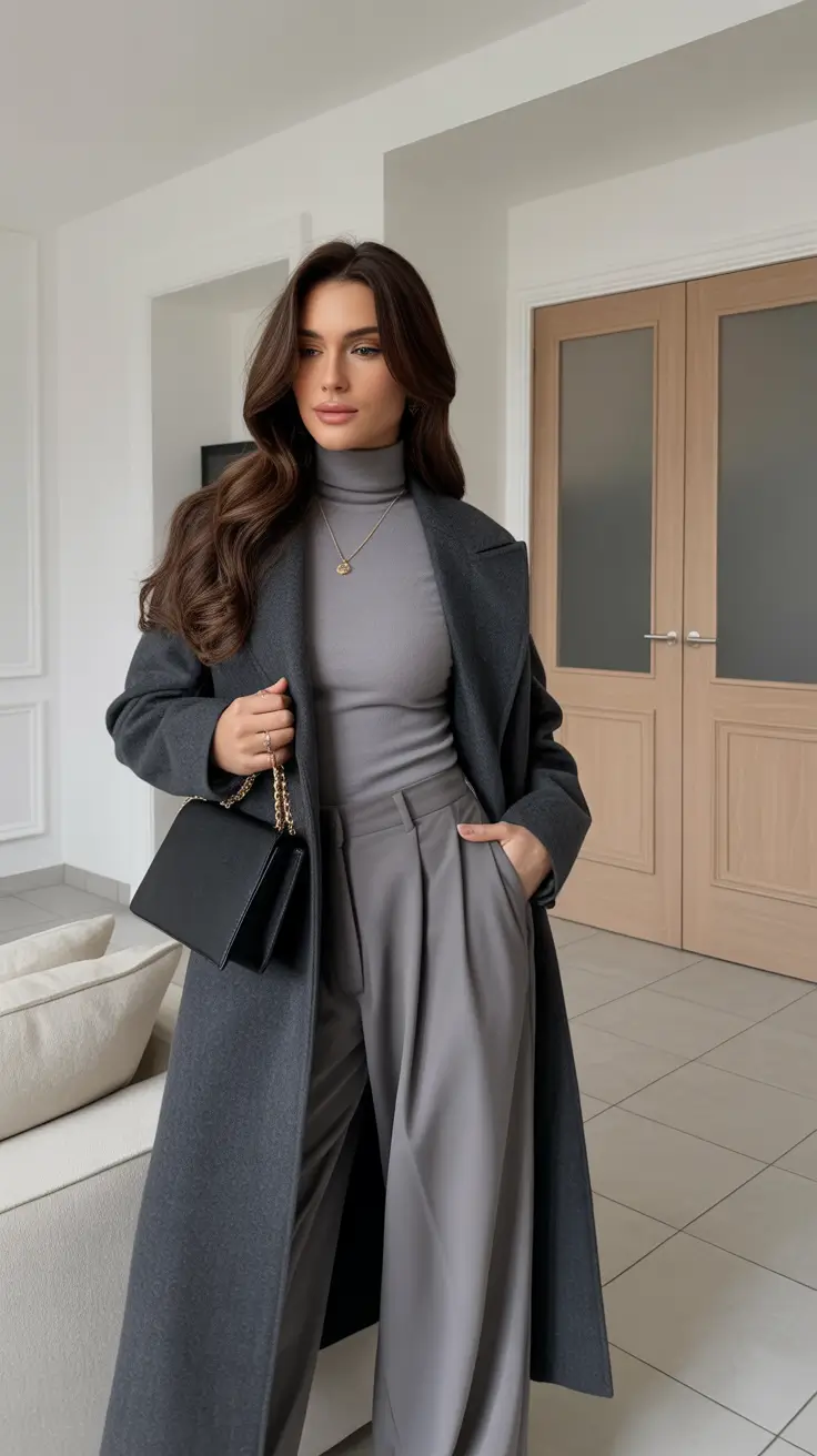 casual outfits for women Grey Layers and Quiet Luxury