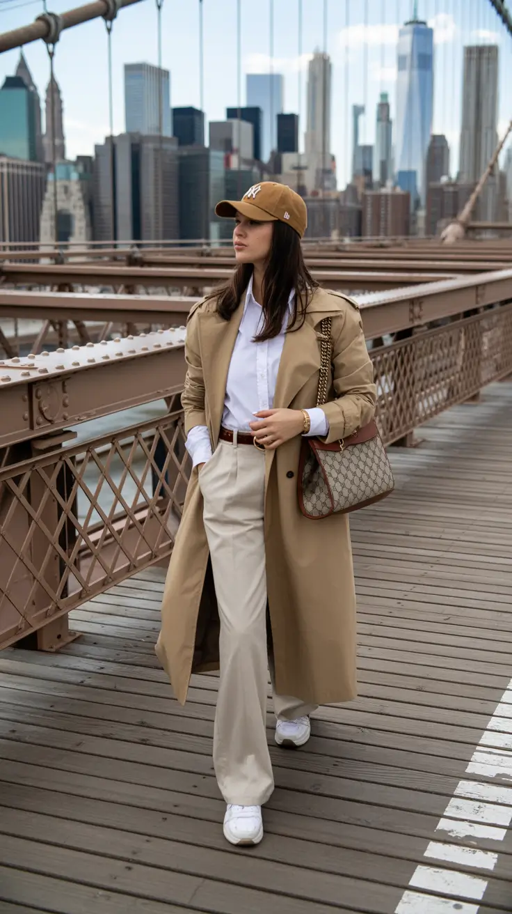 new york outfits casual Effortless Trench for Transitional Seasons