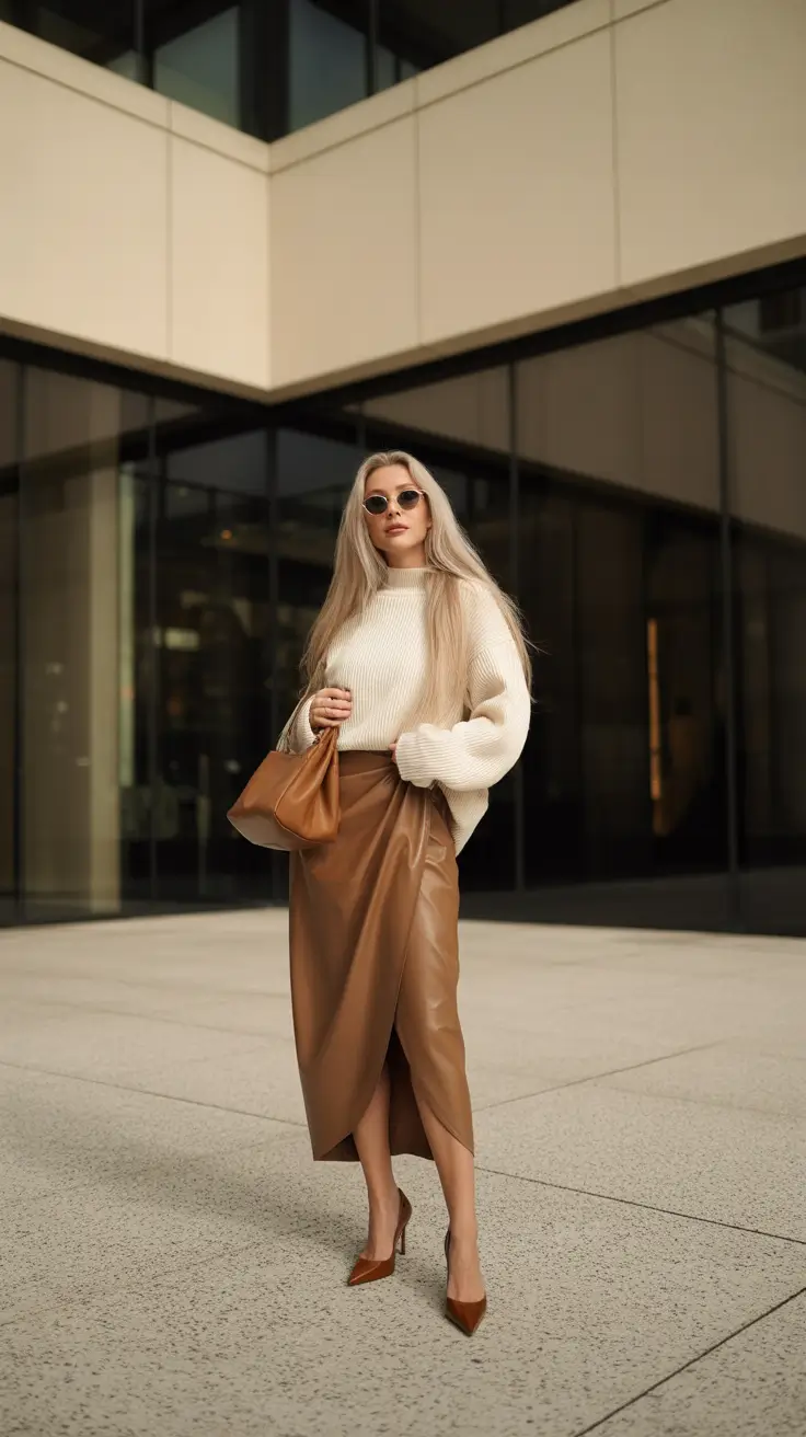 new york outfits fall Caramel Layers for Autumn Warmth