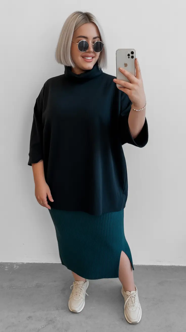 plus size outfits woman ideas Relaxed City Minimalism