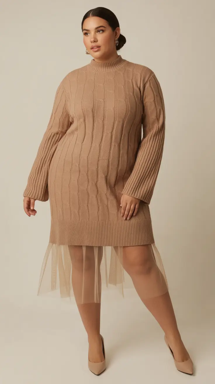 plus size outfits woman ideas Textured Neutral Dream