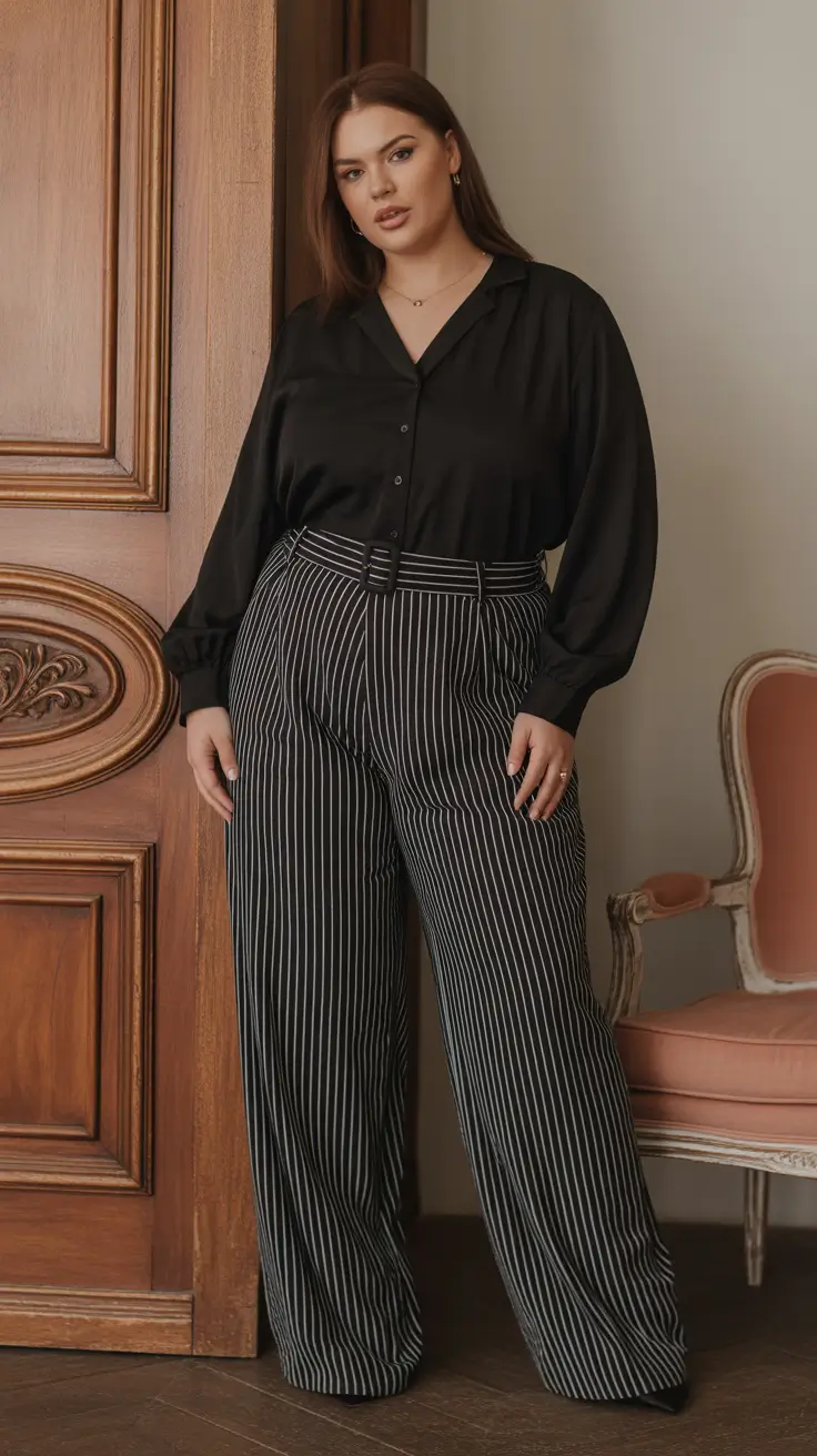 plus size outfits woman ideas Timeless Monochrome Lines