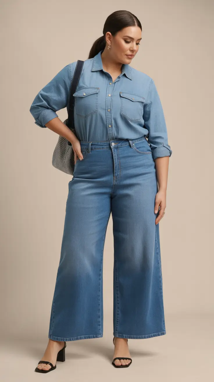 plus size outfits woman ideas Modern Denim Revival