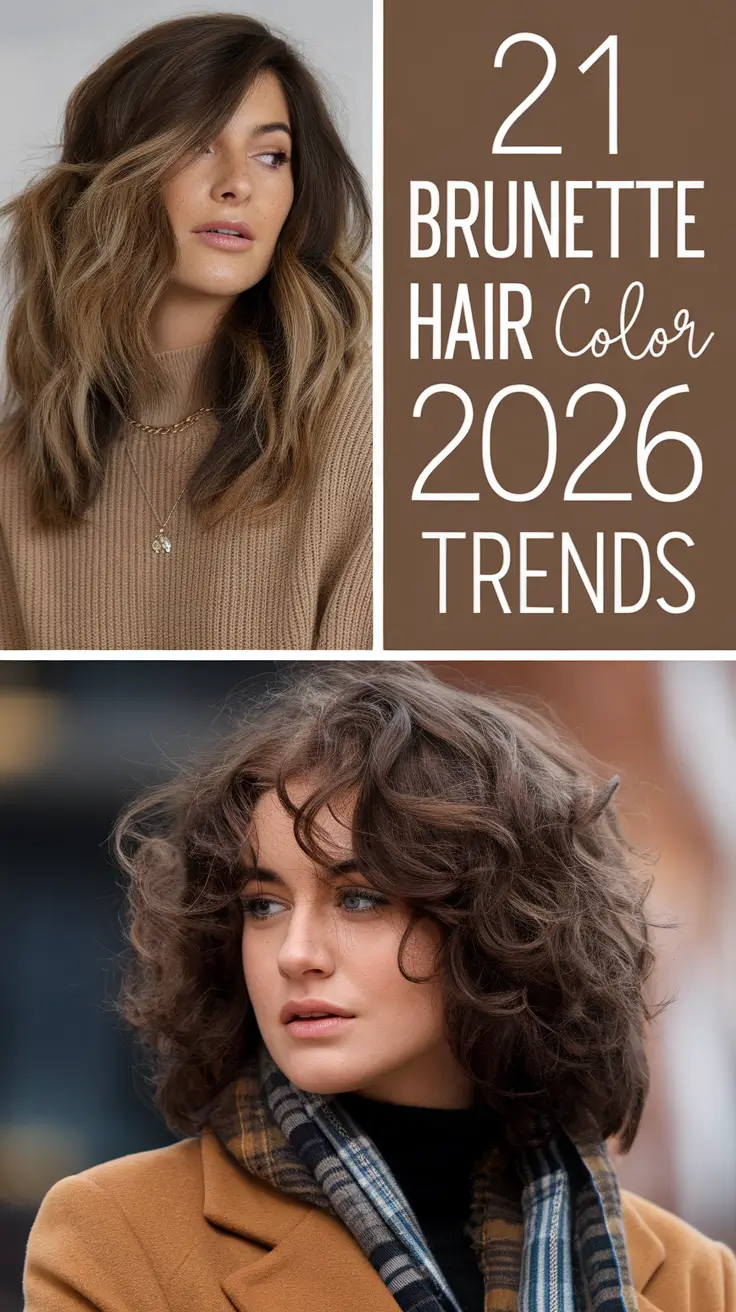 Brunette Hair Color 2026 Trends – Cool, Expensive, and Low Maintenance Ideas for Every Shade