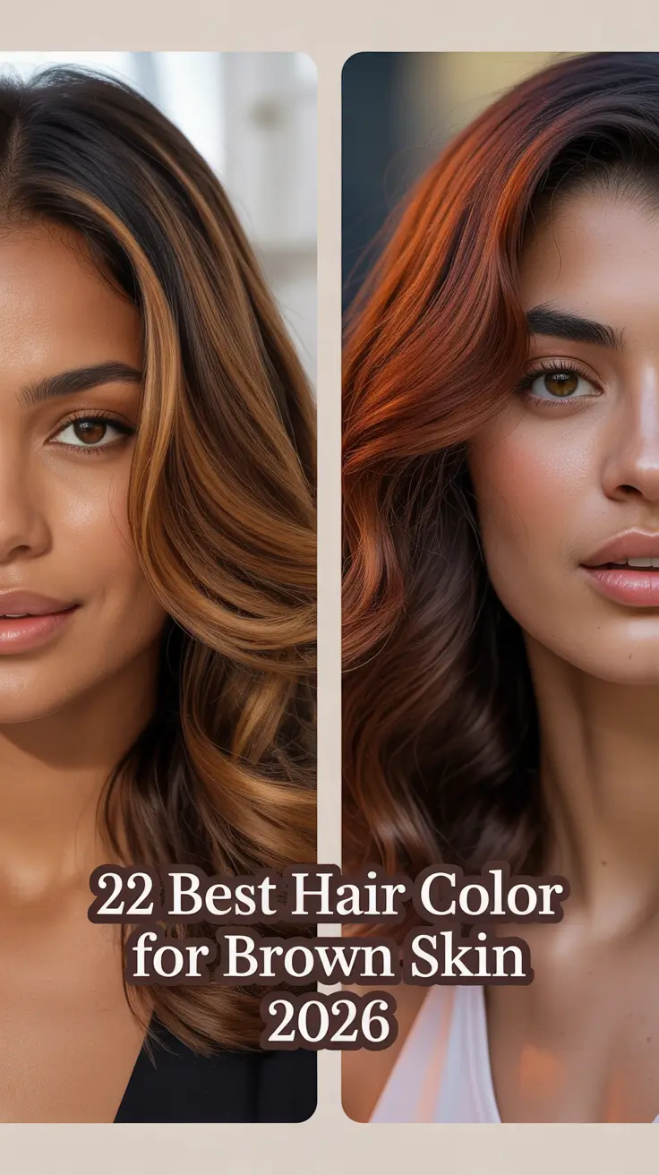 Best Hair Color for Brown Skin 2026: Trendy and Natural Shades That Glow