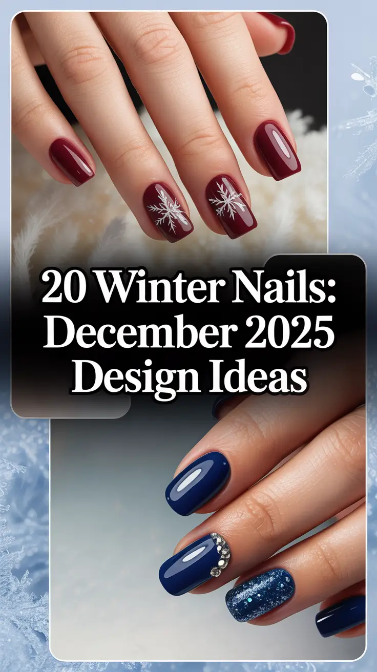 Winter Nails: December 2025 Design Ideas — Chic Gel, Almond & Red Holiday Looks