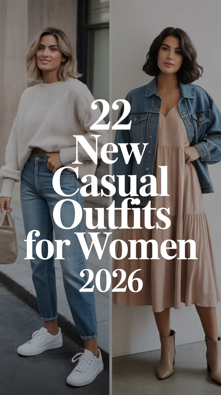 New Casual Outfits for Women 2026: Classy, Chic & Effortlessly Smart Style Ideas