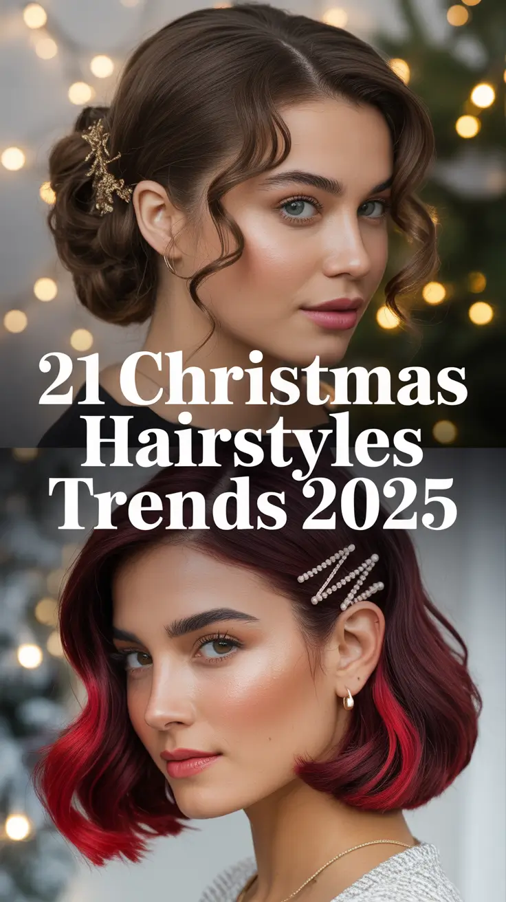 Christmas Hairstyles Trends 2025: Cute & Easy Holiday Hair Ideas for Women