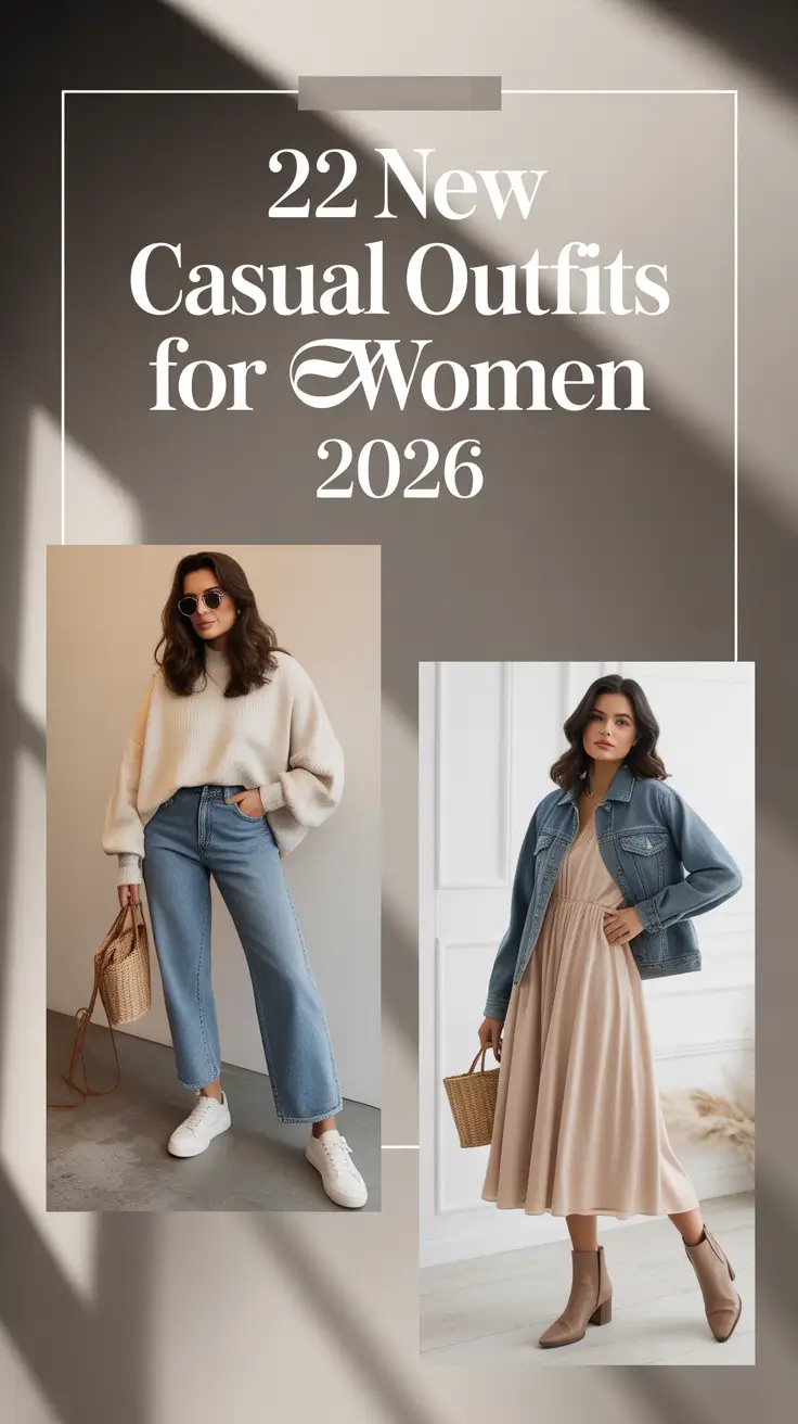 New Casual Outfits for Women 2026: Classy, Chic & Effortlessly Smart Style Ideas