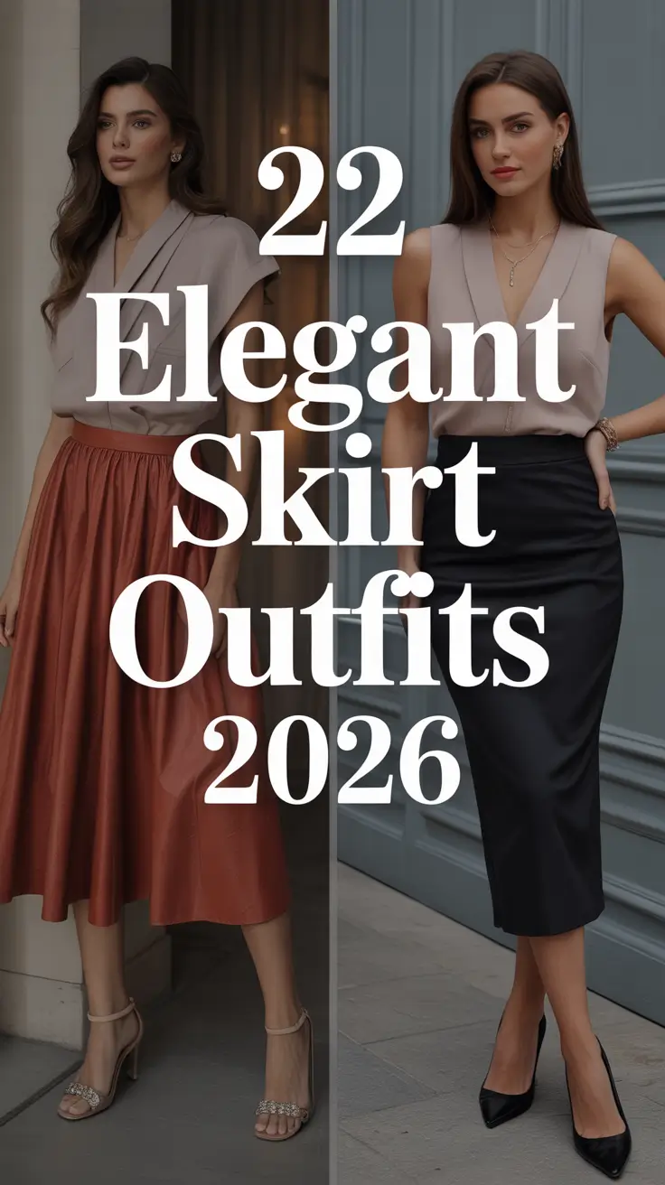 Elegant Skirt Outfits 2026: Chic Midi, Maxi & Pleated Looks for Every Season