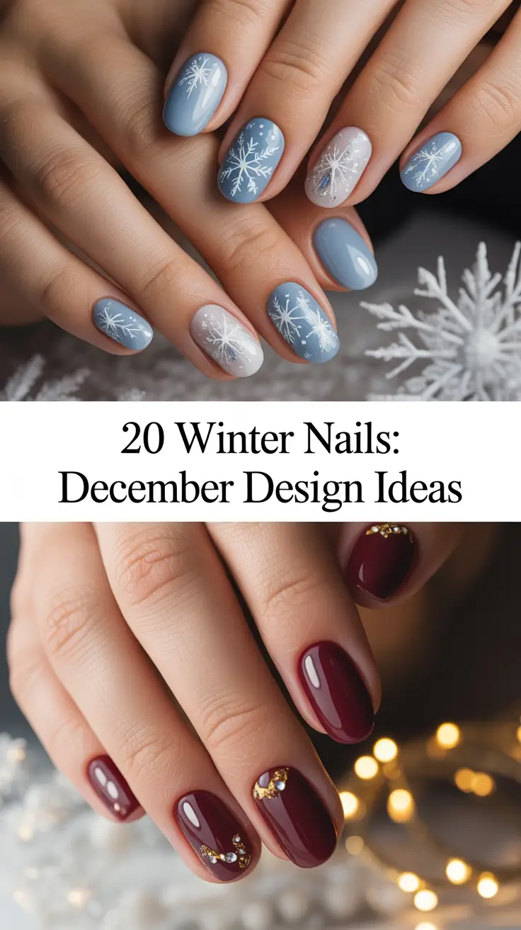 Winter Nails: December 2025 Design Ideas — Chic Gel, Almond & Red Holiday Looks