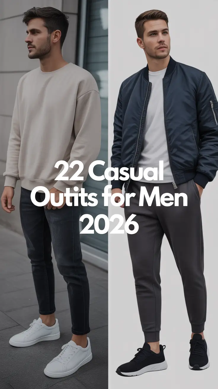 Casual Outfits for Men 2026 — Smart, Stylish & Effortlessly Cool Looks for Every Season