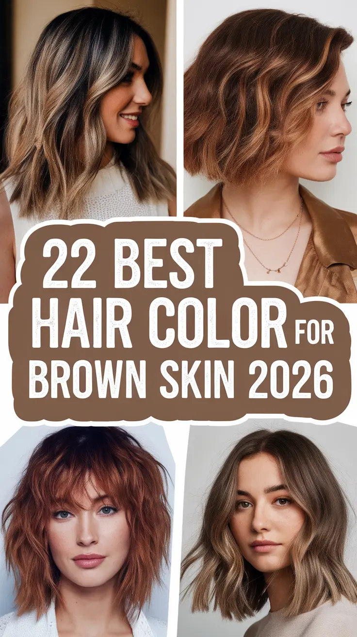 Best Hair Color for Brown Skin 2026: Trendy and Natural Shades That Glow
