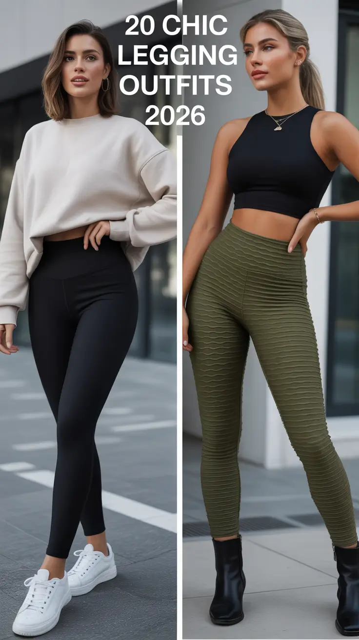 Chic Legging Outfits 2026: Stylish, Casual & Aesthetic Looks for Every Season