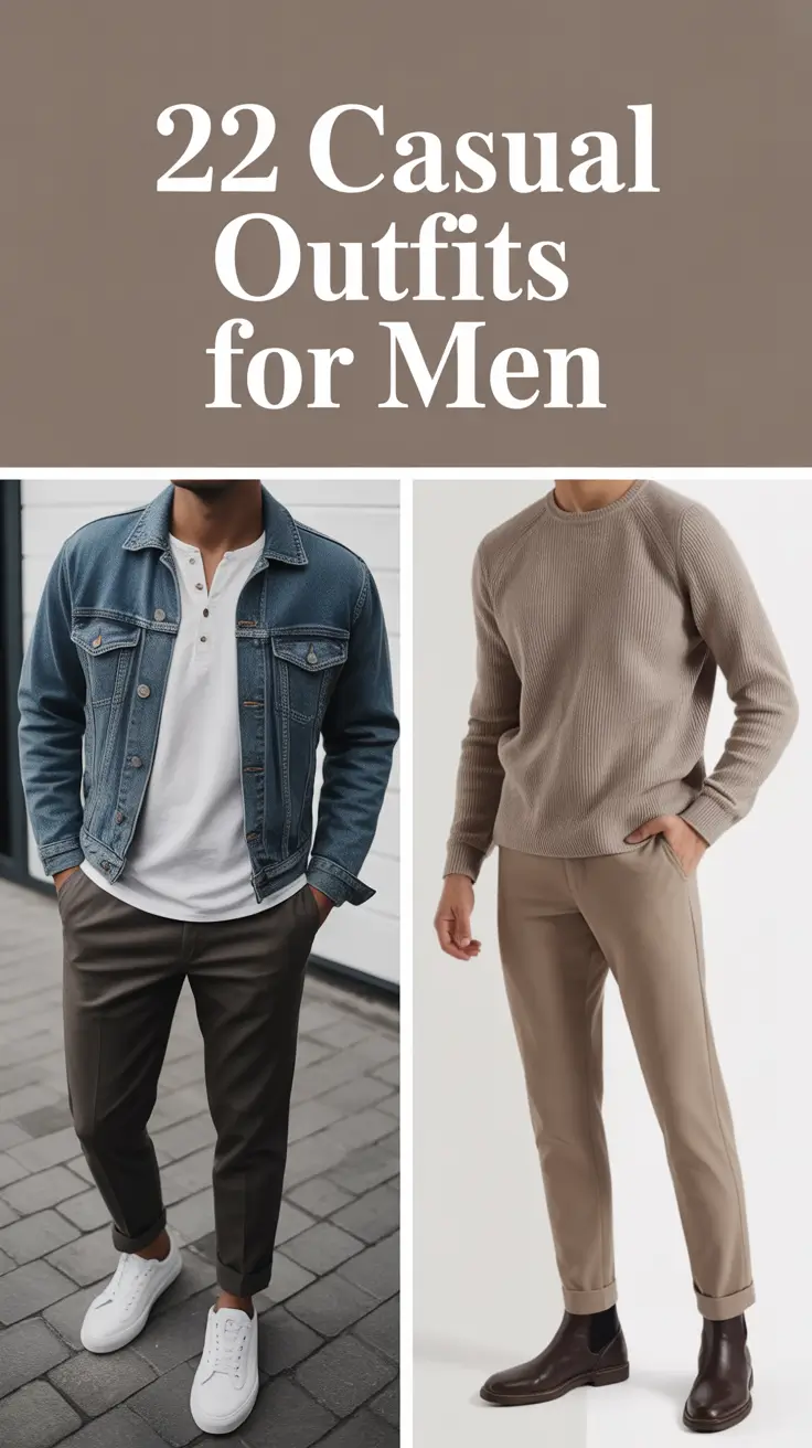 Casual Outfits for Men 2026 — Smart, Stylish & Effortlessly Cool Looks for Every Season
