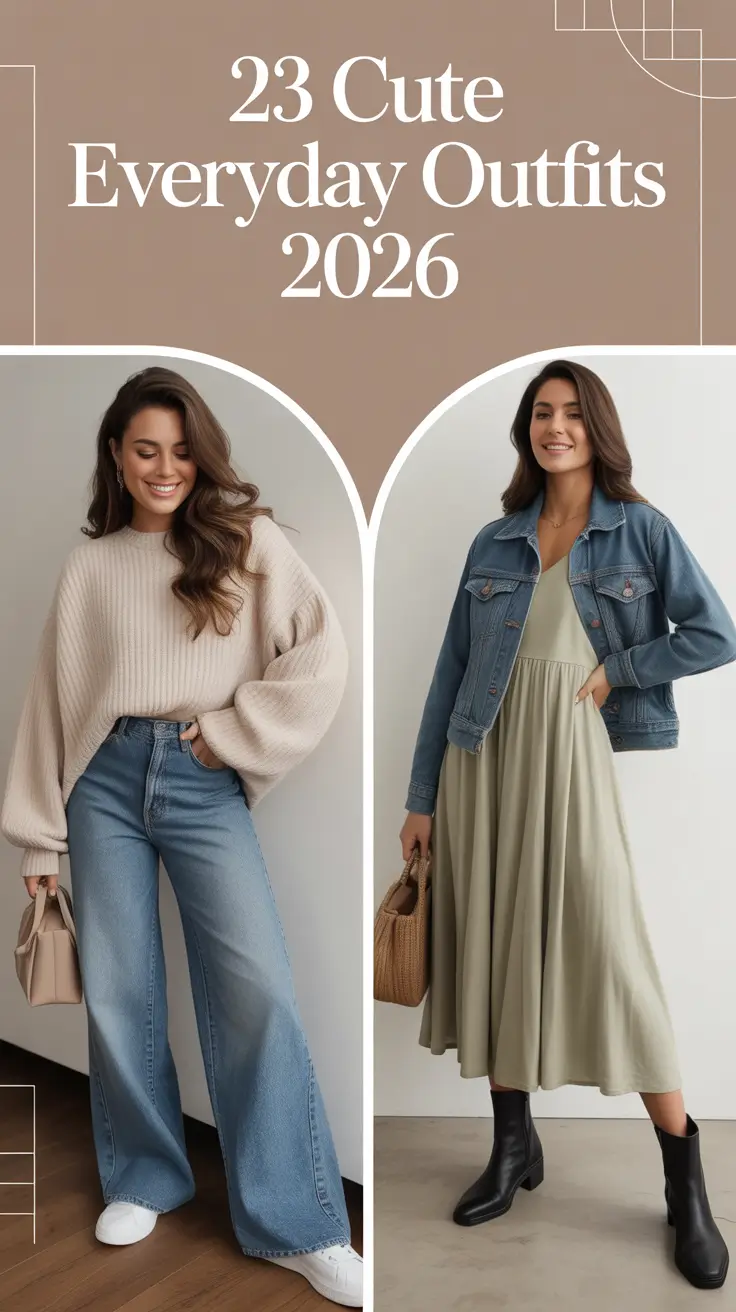 Cute Everyday Outfits 2026 — Classy, Chic & Easy Style Inspiration for Modern Women