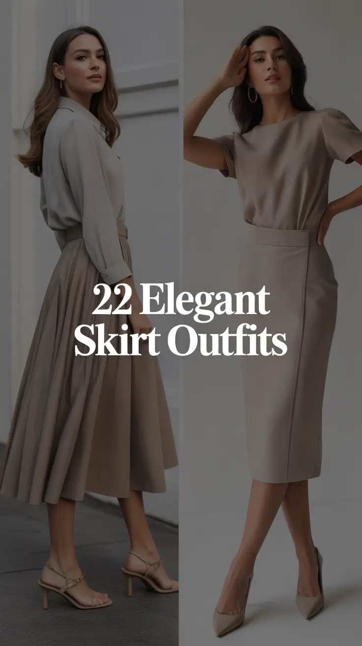 Elegant Skirt Outfits 2026: Chic Midi, Maxi & Pleated Looks for Every Season