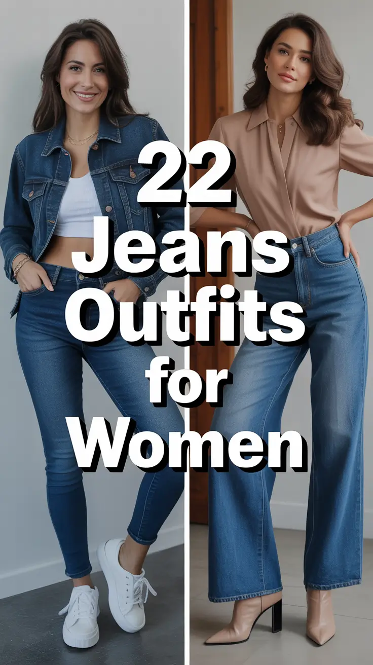 Jeans Outfits for Women 2026: Trendy Denim Looks From Classic Blue to Wide Leg Elegance