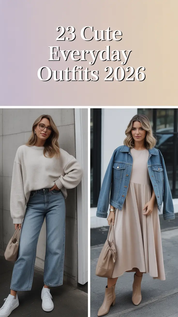 Cute Everyday Outfits 2026 — Classy, Chic & Easy Style Inspiration for Modern Women