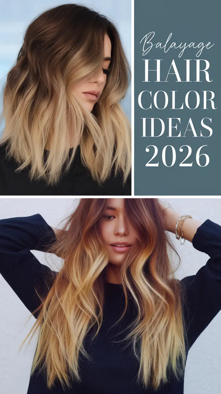 Balayage Hair Color Ideas 2026: The Best Blonde, Caramel & Brunette Trends for Every Skin Tone