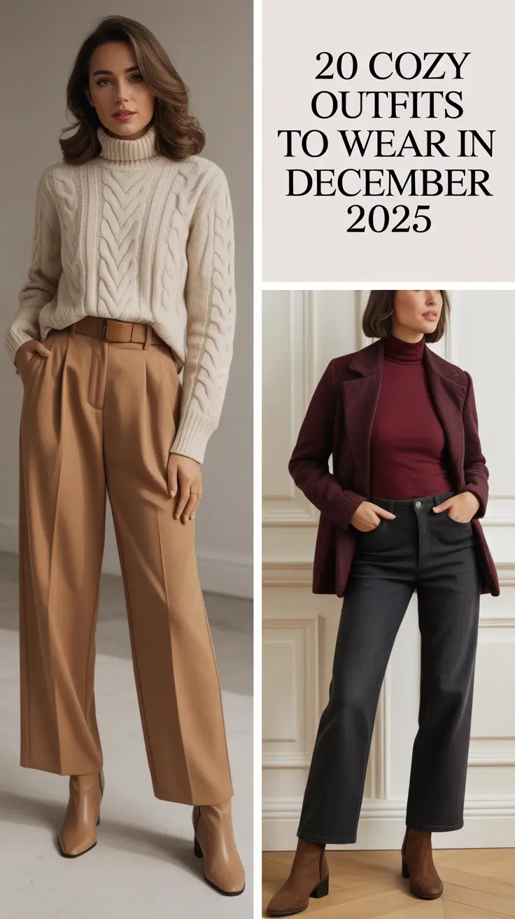 Cozy Outfits to Wear in December 2025: Stylish Winter Looks for School, Work & Rainy Days