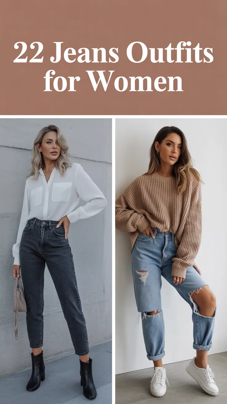 Jeans Outfits for Women 2026: Trendy Denim Looks From Classic Blue to Wide Leg Elegance