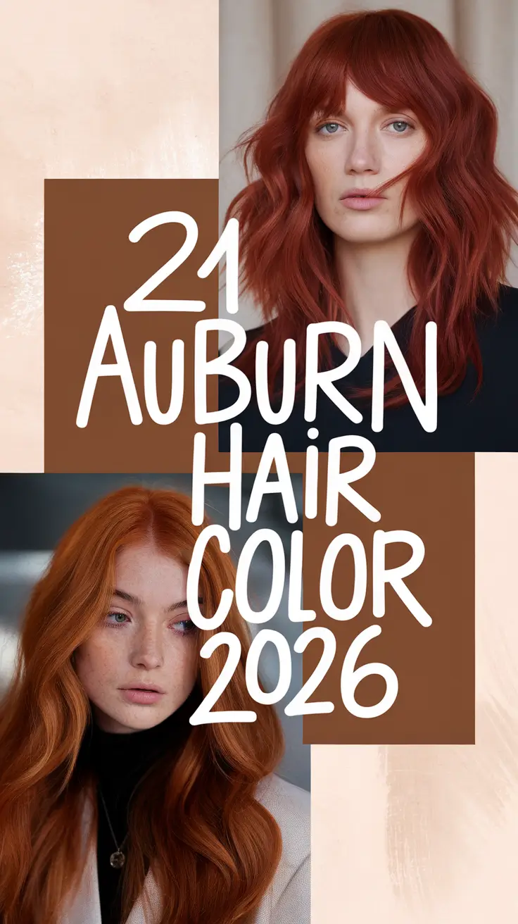 Auburn Hair Color 2026: The Most Radiant Copper, Brown, and Red Ideas for Every Skin Tone