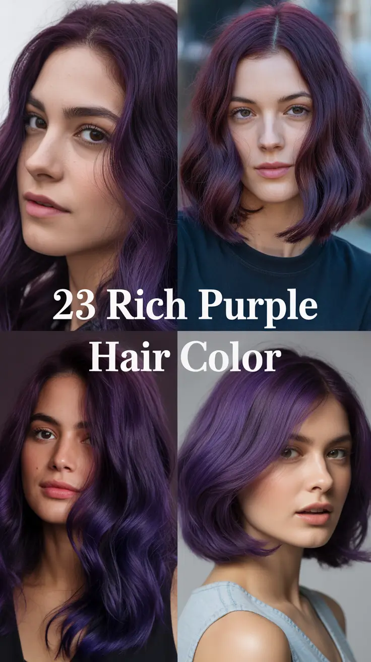 Rich Purple Hair Color 2026: Vibrant & Pastel Ideas for Every Shade and Style