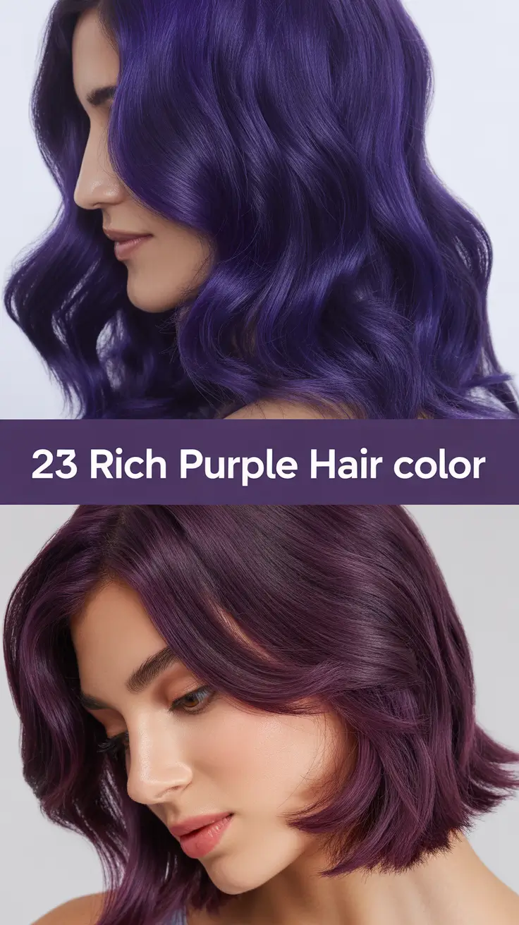 Rich Purple Hair Color 2026: Vibrant & Pastel Ideas for Every Shade and Style