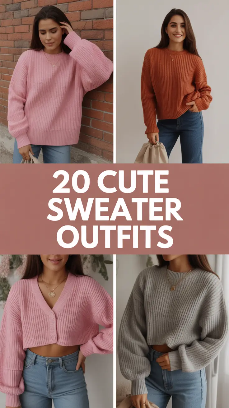 Cute Sweater Outfits 2026: Cozy, Chic & Colorful Knit Looks for Every Season