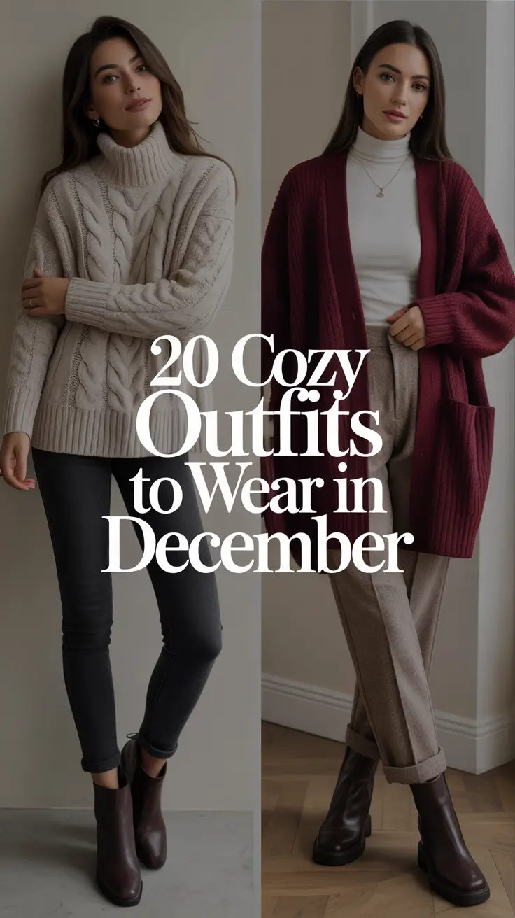 Cozy Outfits to Wear in December 2025: Stylish Winter Looks for School, Work & Rainy Days