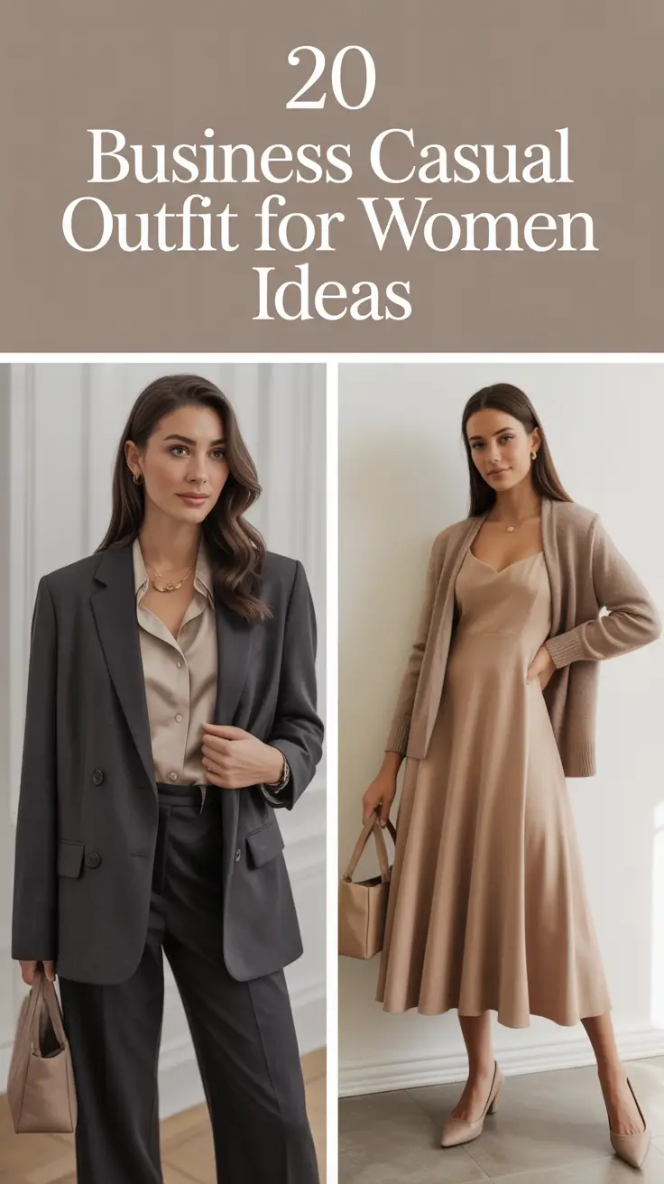 Business Casual Outfit for Women Ideas 2026 — Trendy, Comfy & Easy Looks for Work and Everyday Style