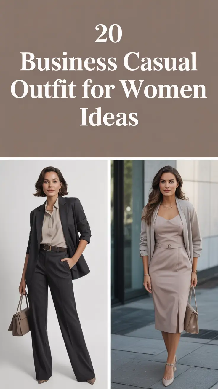 Business Casual Outfit for Women Ideas 2026 — Trendy, Comfy & Easy Looks for Work and Everyday Style