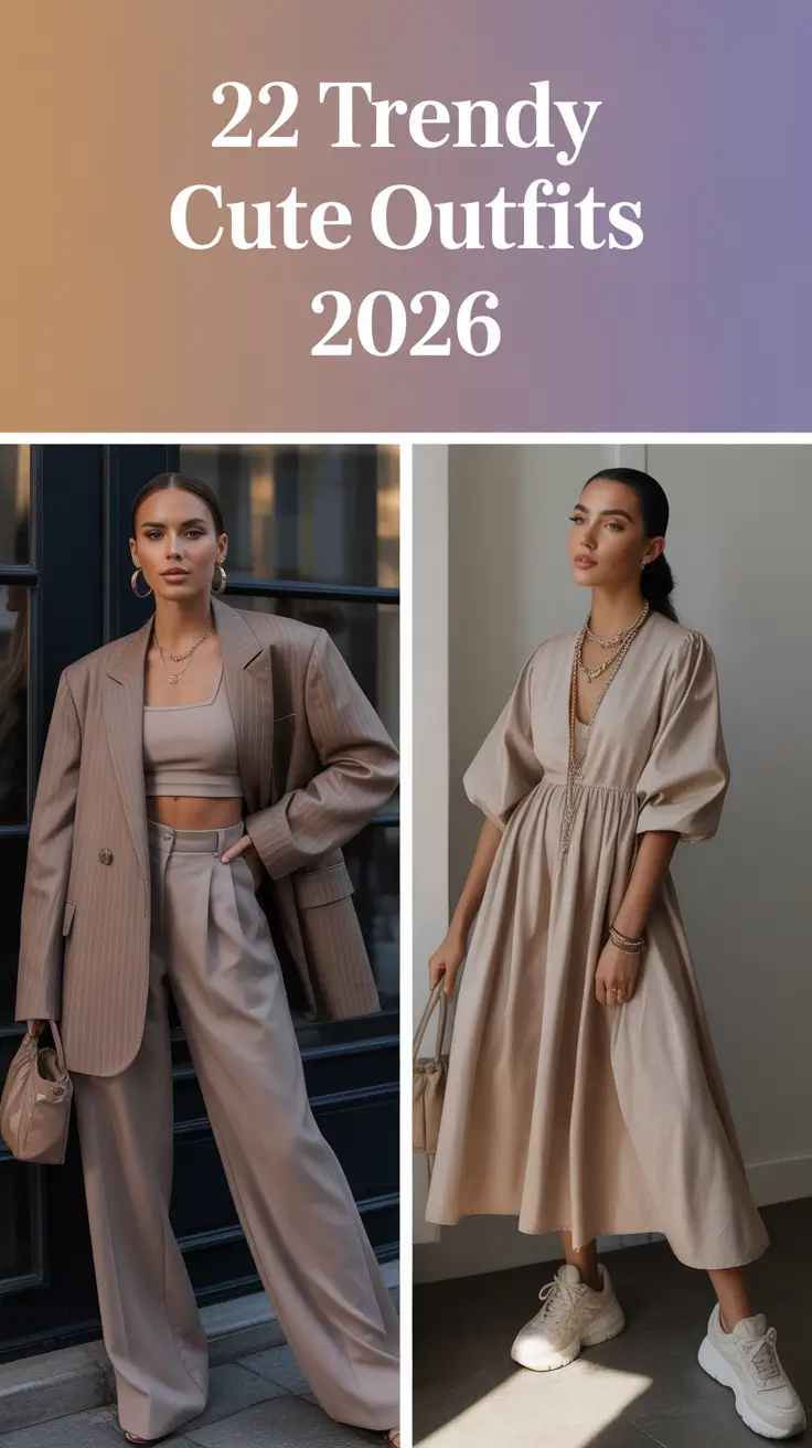 Trendy Cute Outfits 2026: Comfy & Aesthetic Ideas for School and Everyday Style