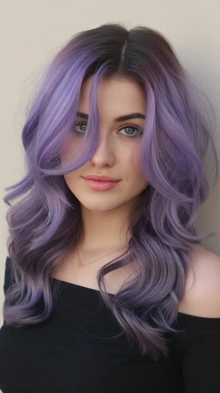 Rich Purple Hair Color 2026 Dusty Violet Layers