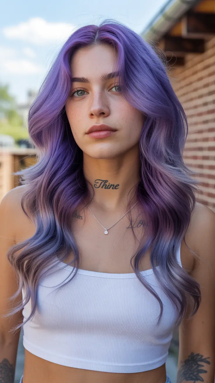 Rich Purple Hair Color 2026 Cool Lavender Fade