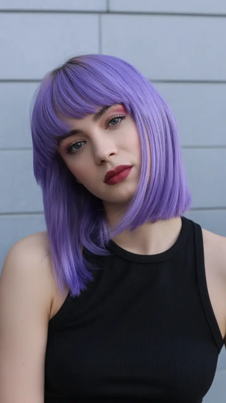 Rich Purple Hair Color 2026 Lilac Bob Power