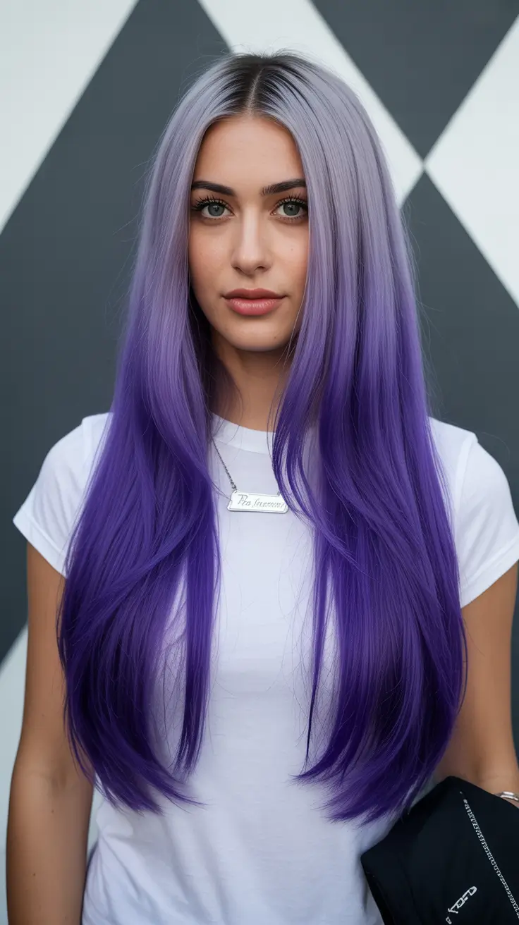 Rich Purple Hair Color 2026 Gradient Indigo Flow