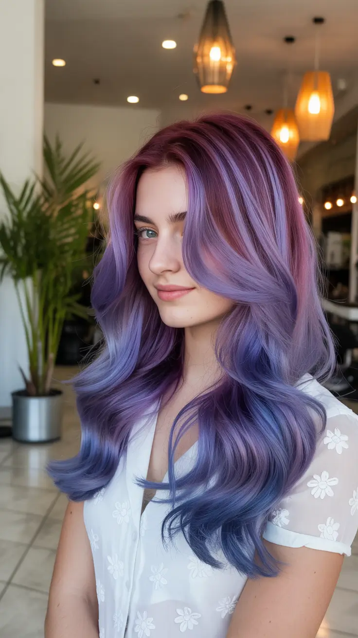 Rich Purple Hair Color 2026 Soft Lilac Horizon