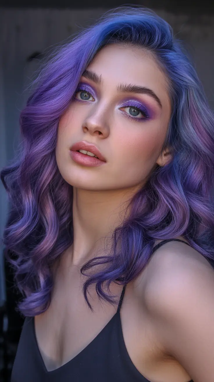 Rich Purple Hair Color 2026 Vibrant Lavender Flame
