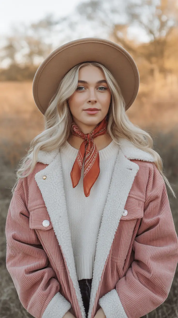rodeo outfits for women 2026 Western Sweetheart in Blush Tones