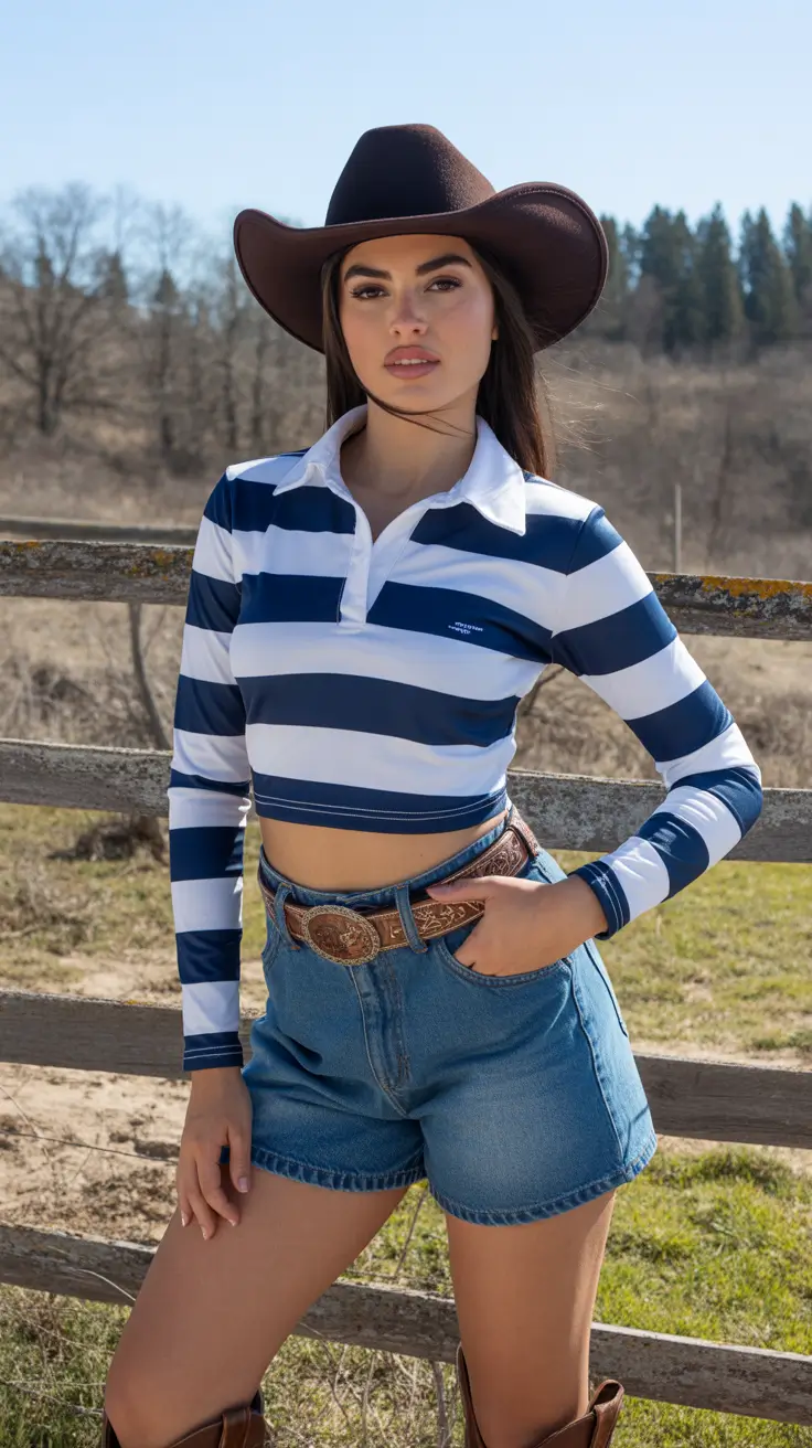 rodeo outfits for women 2026 Striped Rodeo Cool