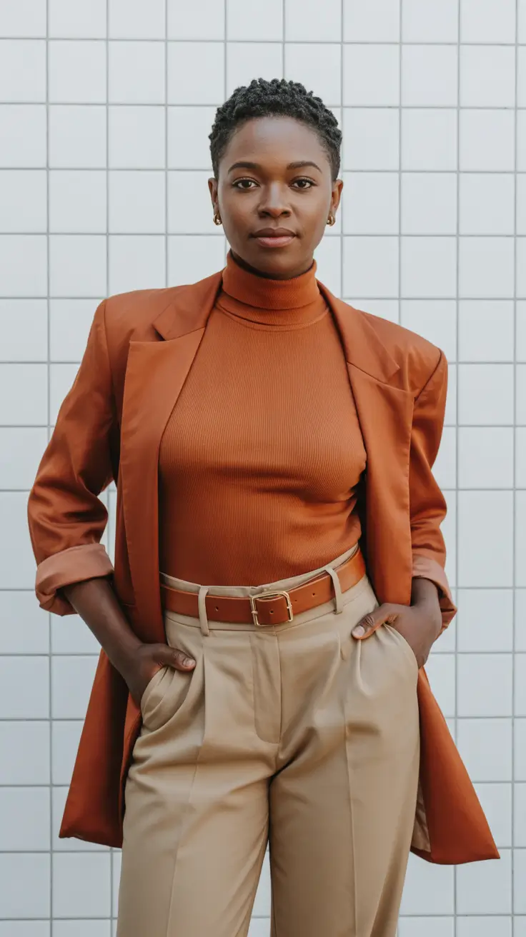 outfits for black women with short hair Rust Revival