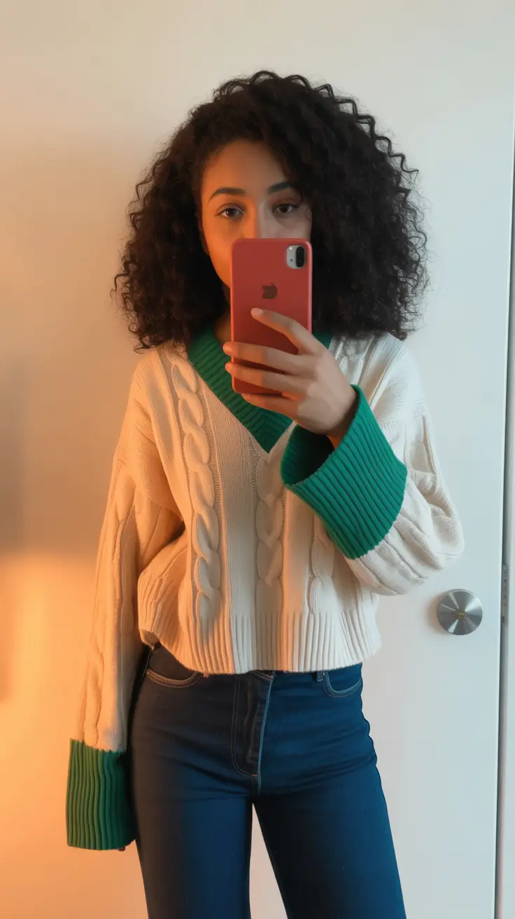 outfits for black women winter Weekend Knit Vibes