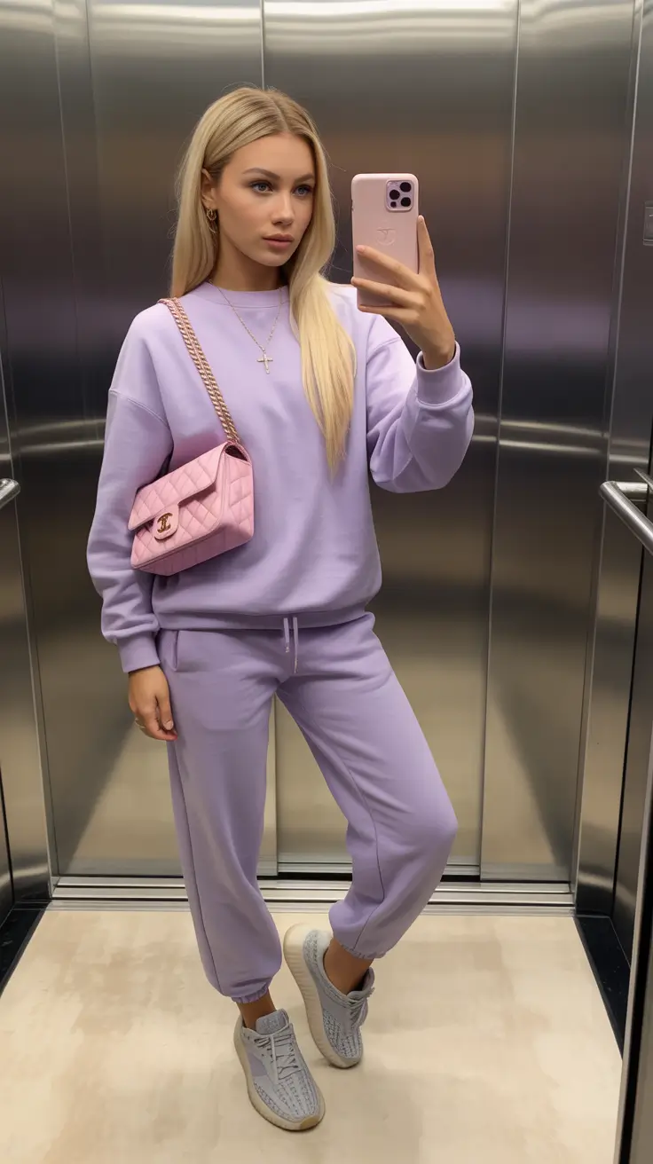 travel outfits for women 2026 Lavender Airport Luxe
