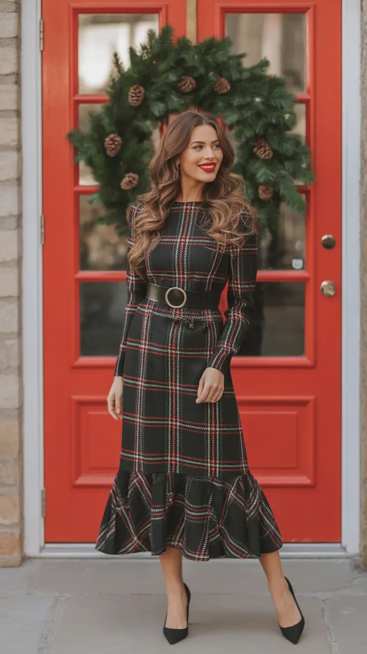 christmas outfits timeless plaid elegance